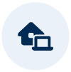 Icona dell'ufficio domestico