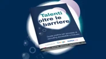 Copertina del libro 'Talenti oltre le barriere' con sfondo blu.