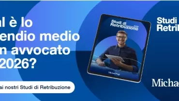 Testo "stipendio medio di un avvocato" accanto a copertina ebook