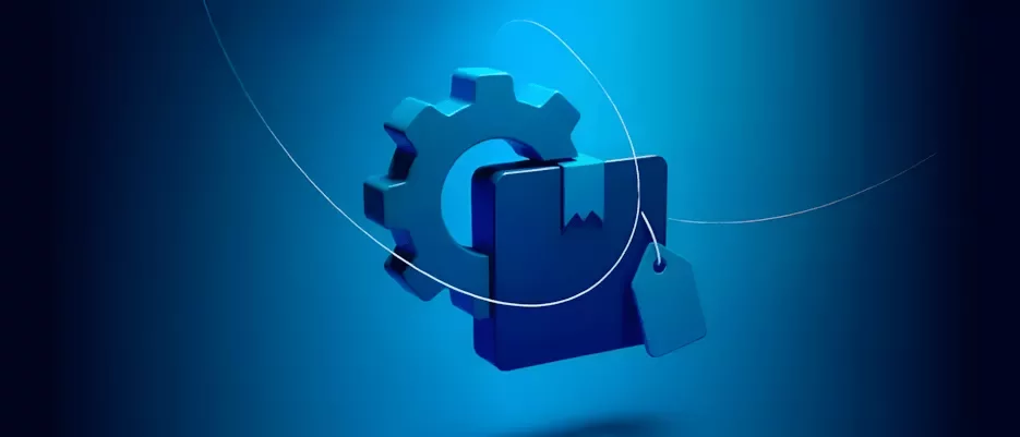 Uno engine su sfondo blu sfumato