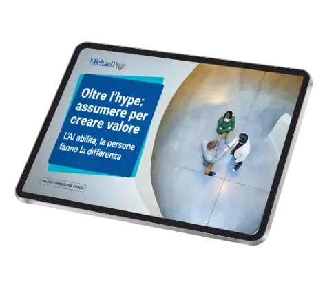 Tablet promozionale con custodia per Talent Trends 2026